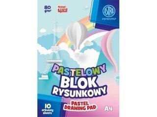 Blok kolorowy pastel A4/10K barwiony (10szt) ASTRA Blok kolorowy pastel A4/10K barwiony (10szt) ASTRA