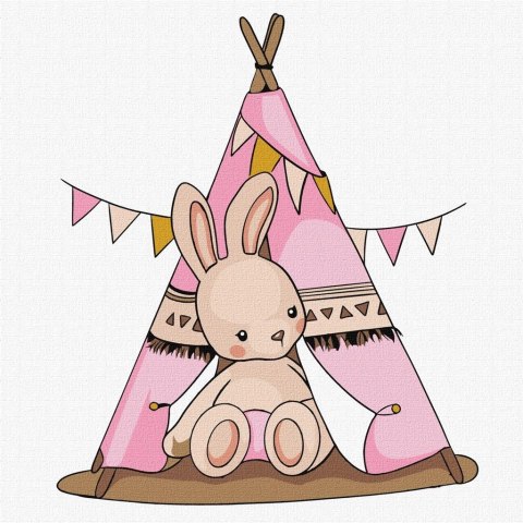 Malowanie po numerach - Baby Rabbit in the... Kids Malowanie po numerach - Baby Rabbit in the... Kids