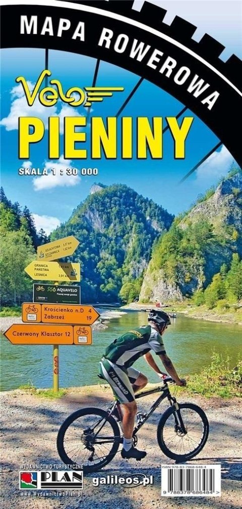 Mapa rowerowa - Pieniny 1: 30 000 w.2024 Mapa rowerowa - Pieniny 1: 30 000 w.2024