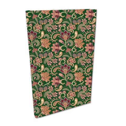 Notes A5 kratka Soft Touch Paisley Kwiaty green Notes A5 kratka Soft Touch Paisley Kwiaty green