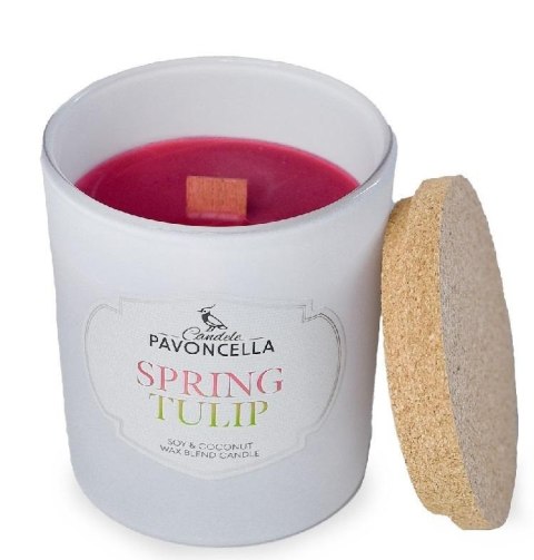 Świeczka sojowa Spring Tulip biała 135g Świeczka sojowa Spring Tulip biała 135g