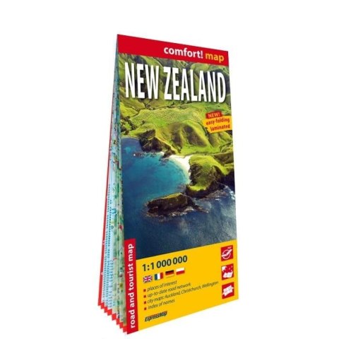 Comfort! map Nowa Zelandia 1:1 000 000 Comfort! map Nowa Zelandia 1:1 000 000