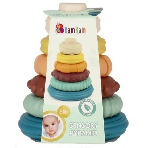 Piramidka edukacyjna pastel BAM BAM Piramidka edukacyjna pastel BAM BAM
