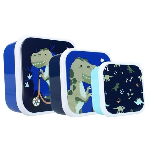 Śniadaniówka 3w1 Dino Navy Pret Śniadaniówka 3w1 Dino Navy Pret