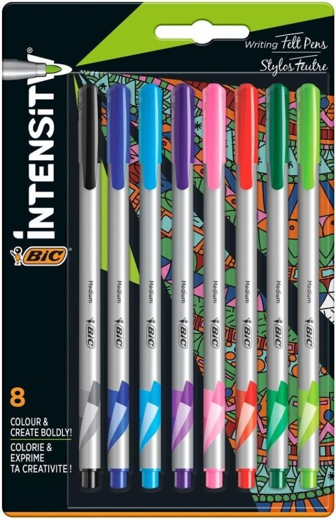 Cienkopisy Intensity medium mix AST+FUN 8szt BIC Cienkopisy Intensity medium mix AST+FUN 8szt BIC