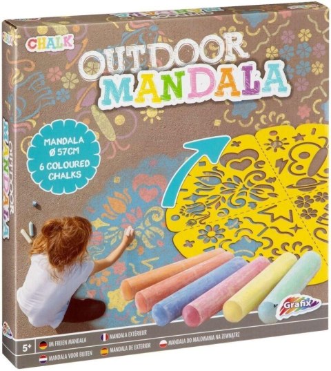 Kredy do malowania na zewnątrz + szablony Mandala Kredy do malowania na zewnątrz + szablony Mandala
