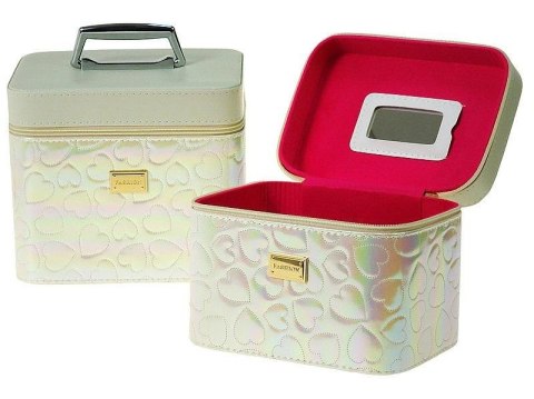 Kuferek M walizka z lusterkiem na zamek 21x14x13cm Kuferek M walizka z lusterkiem na zamek 21x14x13cm