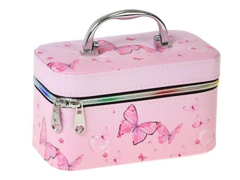 Kuferek S z lusterkiem na zamek Motyl 19x12x11cm Kuferek S z lusterkiem na zamek Motyl 19x12x11cm