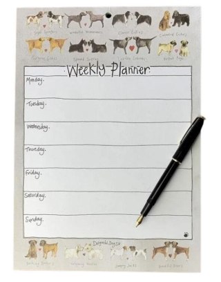 Tygodniowy planer A4/60K WP01 Urocze pary psów