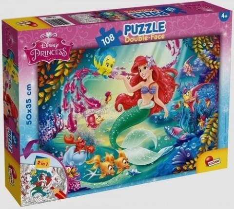 Puzzle dwustronne 108 Mała Syrenka Puzzle dwustronne 108 Mała Syrenka