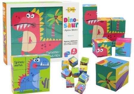Edukacyjne klocki puzzle 6w1 9el Edukacyjne klocki puzzle 6w1 9el