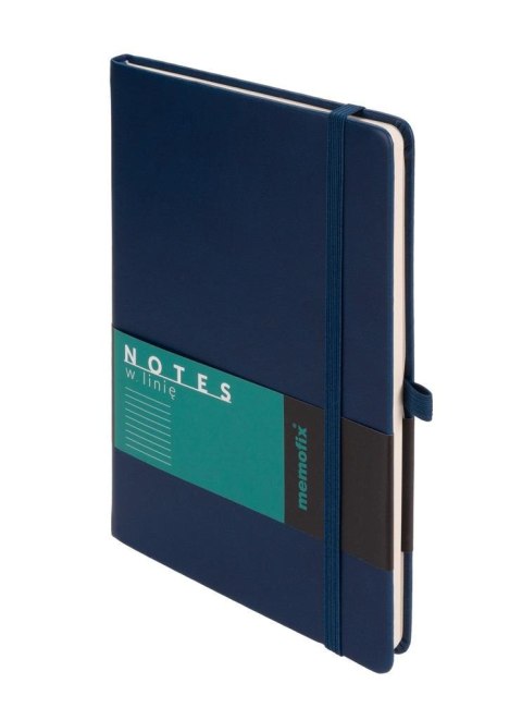 Notes Memofix A5 linia granatowy Notes Memofix A5 linia granatowy
