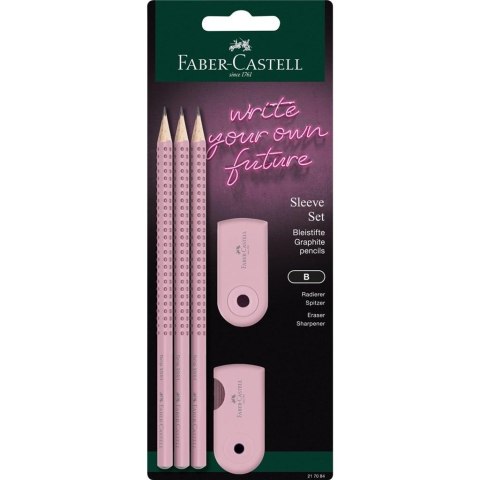 Ołówek 3szt + gumka + temperówka FABER CASTELL Ołówek 3szt + gumka + temperówka FABER CASTELL