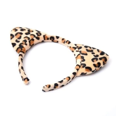 Opaska lampart uszy 21cm Opaska lampart uszy 21cm