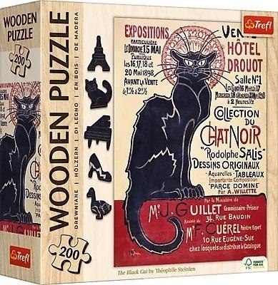 Puzzle drewniane 200 Czarny Kot TREFL Puzzle drewniane 200 Czarny Kot TREFL