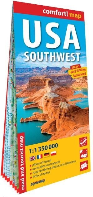 Comfort!map USA południowo-zachodnie 1:1 350 000