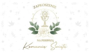 Zaproszenie Komunia (10szt)