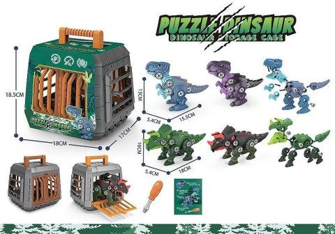Dinozaur do skręcania ze śrubokrętem MIX Dinozaur do skręcania ze śrubokrętem MIX