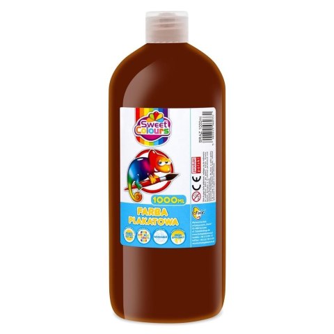 Farba plakatowa brązowa 1000ml Farba plakatowa brązowa 1000ml