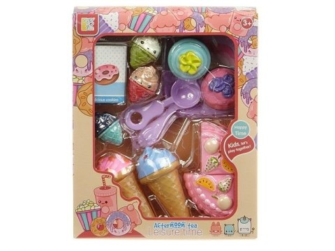 Zestaw deserowy lody i ciastka Zestaw deserowy lody i ciastka
