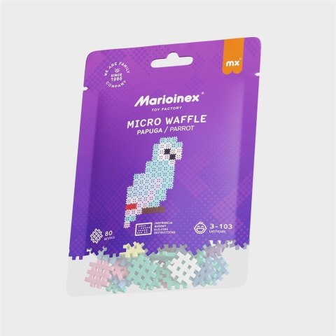 Micro Waffle 80 elementów Papuga Micro Waffle 80 elementów Papuga