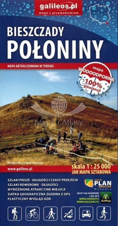 Bieszczady połoniny 1:25 000 Bieszczady połoniny 1:25 000