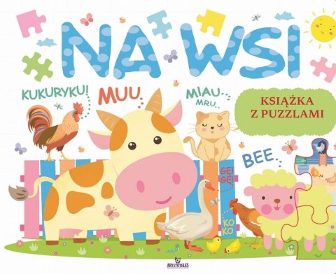 Książka edukacyjna z puzzlami. Na wsi Książka edukacyjna z puzzlami. Na wsi