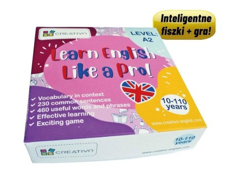 Learn English Like a Pro fiszki + gra A2 Learn English Like a Pro fiszki + gra A2