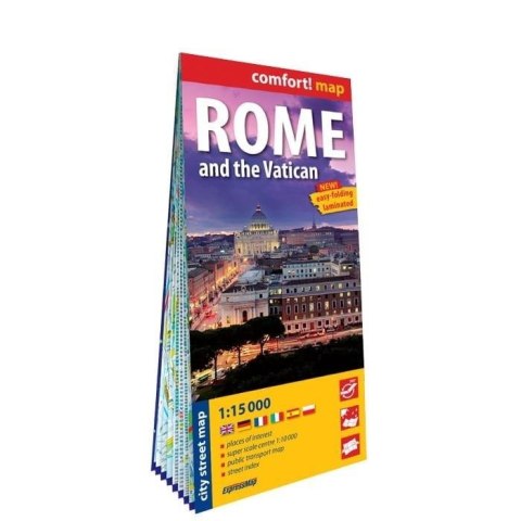 Comfort!map Rome and the Varican 1:15 000 w.2023 Comfort!map Rome and the Varican 1:15 000 w.2023