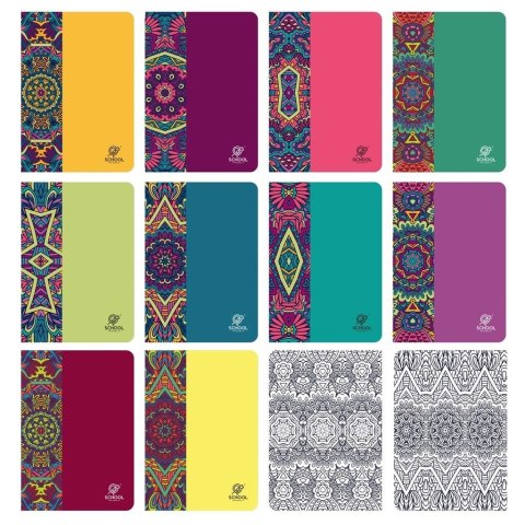 Zeszyt A5/64K linia Mandala (10szt) Zeszyt A5/64K linia Mandala (10szt)