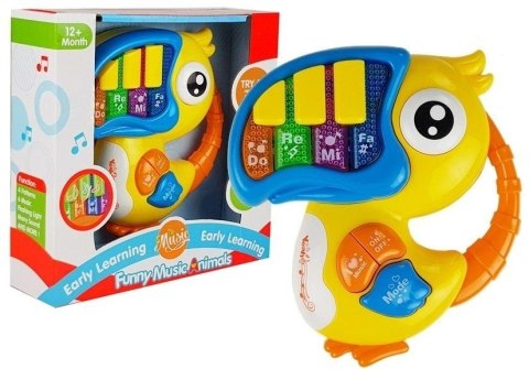 Pianinko Do Re Mi papuga żółte Pianinko Do Re Mi papuga żółte