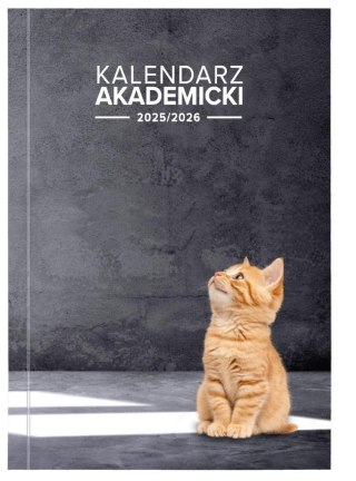 Kalendarz akademicki 2025/2026 A5 tyg. PCV Kot