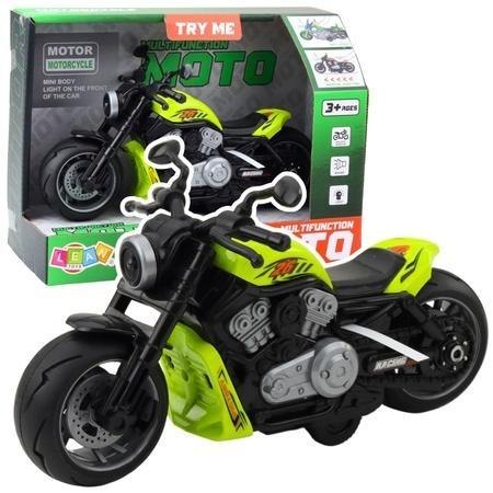Motocykl na baterie zielony
