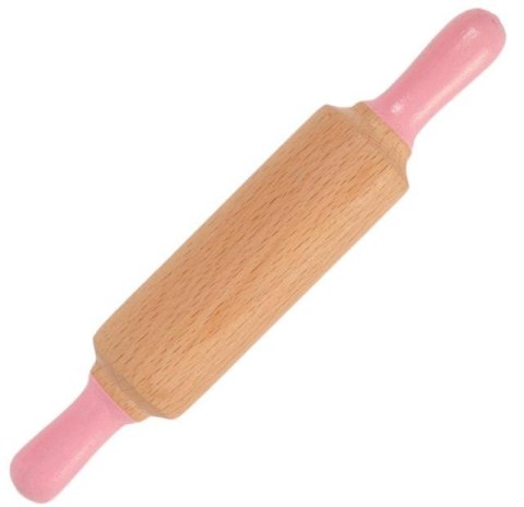 Wałek do ciastoliny drewniany różowy Wałek do ciastoliny drewniany różowy