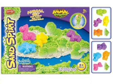 Magiczny piasek świecący w ciemności z foremkami Magiczny piasek świecący w ciemności z foremkami