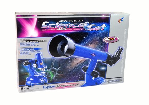 Mikroskop Zestaw 2w1 Teleskop Zestaw Odkrywcy Mikroskop Zestaw 2w1 Teleskop Zestaw Odkrywcy