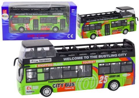 Autobus Piętrowy Turystyczny 1:32 Otwierane Drzwi Zielony Autobus Piętrowy Turystyczny 1:32 Otwierane Drzwi Zielony