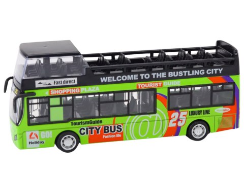 Autobus Piętrowy Turystyczny 1:32 Otwierane Drzwi Zielony Autobus Piętrowy Turystyczny 1:32 Otwierane Drzwi Zielony