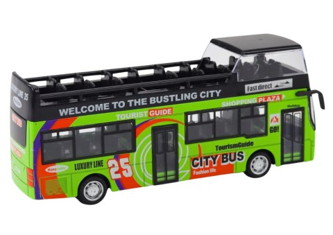 Autobus Piętrowy Turystyczny 1:32 Otwierane Drzwi Zielony Autobus Piętrowy Turystyczny 1:32 Otwierane Drzwi Zielony