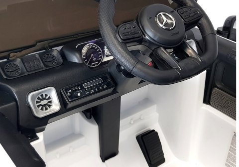 Auto na Akumulator Mercedes G63 AMG Biały BBH-002 Auto na Akumulator Mercedes G63 AMG Biały BBH-002