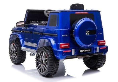 Auto na Akumulator Mercedes G63 AMG Niebieski Lakierowany Auto na Akumulator Mercedes G63 AMG Niebieski Lakierowany