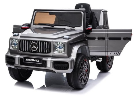 Auto na Akumulator Mercedes G63 AMG Srebrny Lakierowany BBH-002 Auto na Akumulator Mercedes G63 AMG Srebrny Lakierowany BBH-002