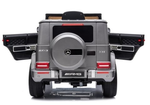 Auto na Akumulator Mercedes G63 AMG Srebrny Lakierowany BBH-002 Auto na Akumulator Mercedes G63 AMG Srebrny Lakierowany BBH-002
