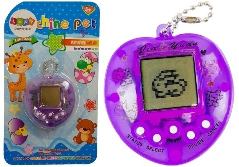Gra Elektroniczna Tamagotchi Fioletowa z krótkim łańcuszkiem Gra Elektroniczna Tamagotchi Fioletowa z krótkim łańcuszkiem