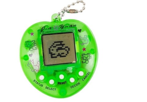 Gra Elektroniczna Tamagotchi Zielona z krótkim łańcuszkiem Gra Elektroniczna Tamagotchi Zielona z krótkim łańcuszkiem