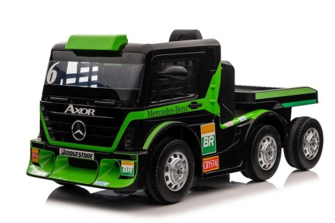 Auto Na Akumulator Mercedes + Naczepa XMX622B Zielony LCD Auto Na Akumulator Mercedes + Naczepa XMX622B Zielony LCD