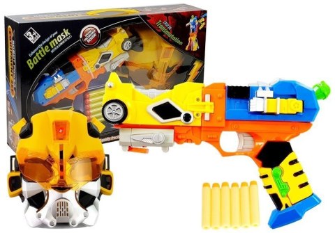 Pistolet na Strzałki Piankowe Robot 2w1 Maska Pistolet na Strzałki Piankowe Robot 2w1 Maska