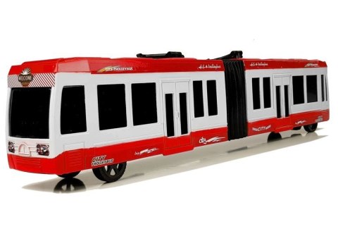 Autobus Przegubowy z Napędem Frykcyjnym Czerwony Autobus Przegubowy z Napędem Frykcyjnym Czerwony