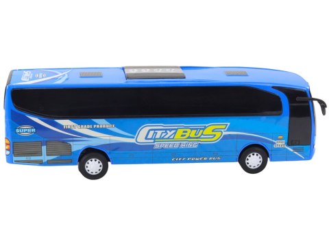 Autobus wycieczkowy niebieski Autobus wycieczkowy niebieski