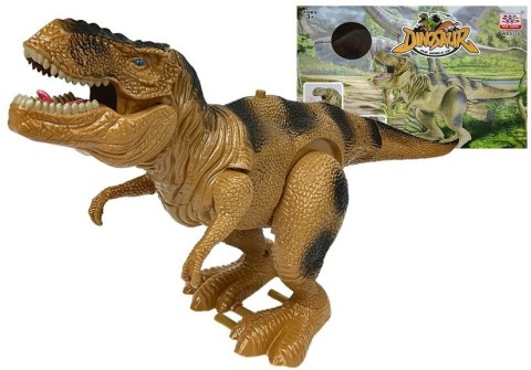 Dinozaur Tyranozaur Rex Na Baterie Brązowy Dinozaur Tyranozaur Rex Na Baterie Brązowy
